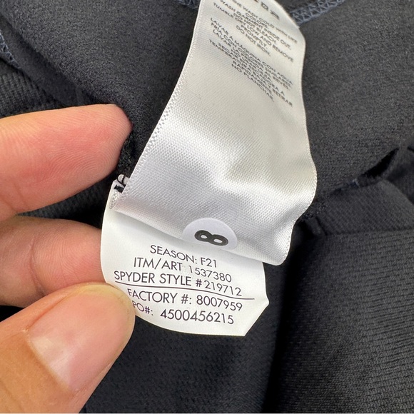 Spyder Black Quarter-Zip Pullover Baselayer Top womens size S - Picture 12 of 12